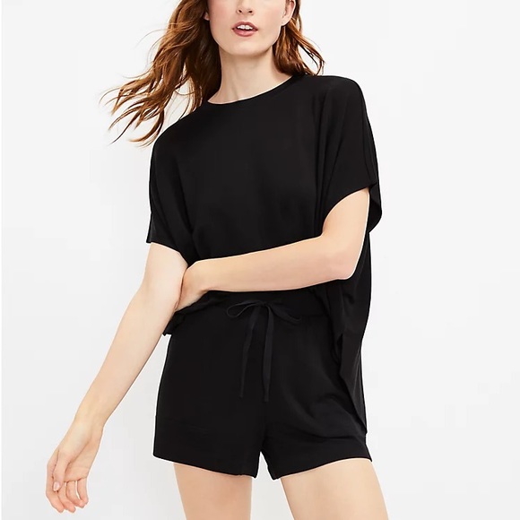 Lou & Grey Signature Soft Shorts in Black - Picture 1 of 8